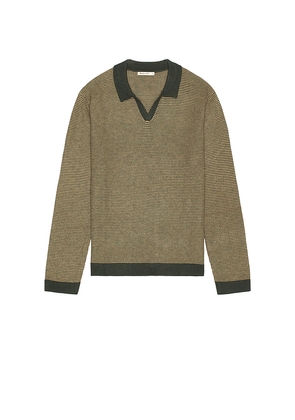 Marine Layer Liam Sweater Polo in Green. Size S. Also in XL/1X.