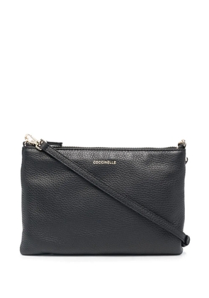 Coccinelle pebbled-textured cross-body bag - Black