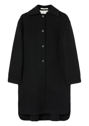 Jil Sander single-breasted button-fastening coat - Black