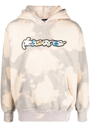 Pleasures Decay bleached-effect hoodie - Grey