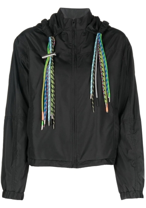 AMBUSH cord-detail hooded jacket - Black