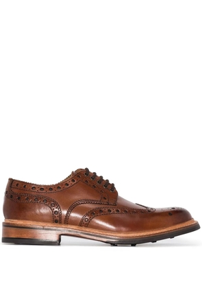 Grenson Archie leather lace-up brogues - Brown