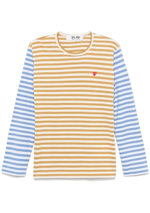 Comme Des Garçons Play striped long-sleeve T-shirt - Blue