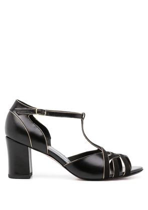 Sarah Chofakian Chiara leather sandals - Black