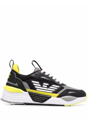 Ea7 Emporio Armani side logo-print sneakers - Black