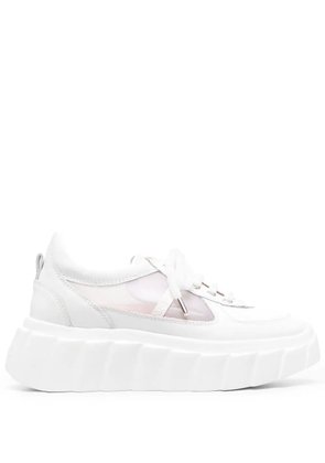 AGL Blondie Grid platform sneakers - White
