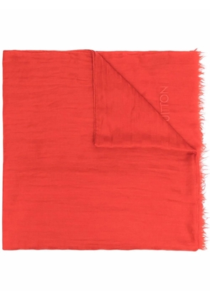 Louis Vuitton Pre-Owned 2010s frayed cashmere shawl - Red