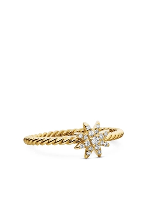 David Yurman 18kt yellow gold Petite Starburst diamond ring (7.5mm)