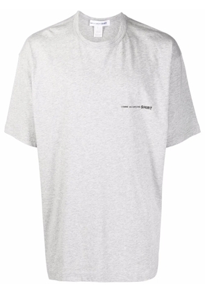 Comme Des Garçons Shirt logo print cotton T-shirt - Grey