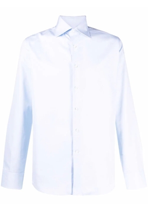 Canali button-up cotton shirt - Blue