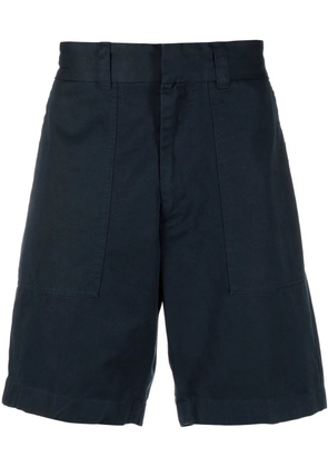 Vince four-pocket tonal-stitching Bermuda shorts - Blue