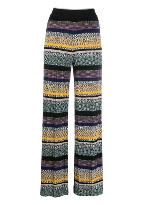 Missoni striped knitted trousers - Black