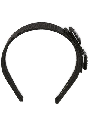 Ferragamo embellished bow headband - Black