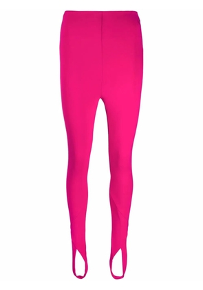 The Attico Jamie cut-out stirrup leggings - Pink