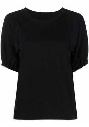 Yohji Yamamoto puff-sleeve T-shirt - Black