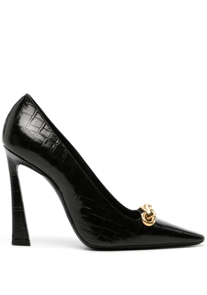 Saint Laurent Silvana 110mm chain-detail pumps - Black