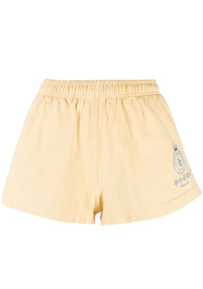 Sporty & Rich logo track shorts - Neutrals