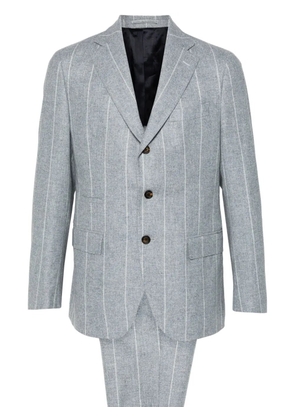 Eleventy striped suit - Grey