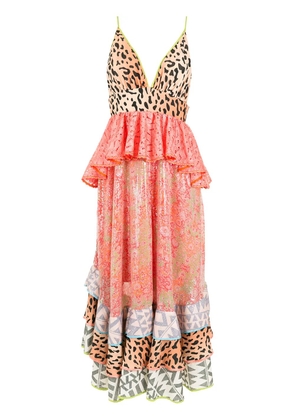 Olympiah multi-print tiered ruffle dress - Multicolour