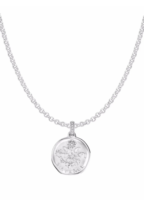DOWER AND HALL Sixpence Story pendant necklace - Silver