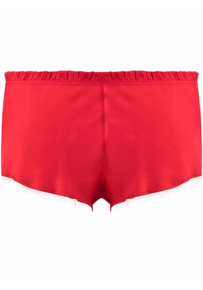 Carine Gilson floral-detail shorts - Red