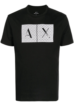 Armani Exchange logo-print cotton T-shirt - Black