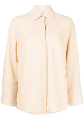 Vince tie-fastened long-sleeved shirt - Yellow