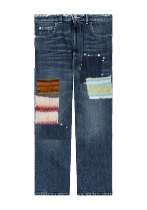 Marni logo-patch jeans - Blue