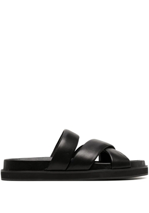 Senso Nico crossover-strap leather sandals - Black