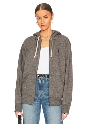 Polo Ralph Lauren Fleece Full-Zip Hoodie in Grey. Size L. Also in S.