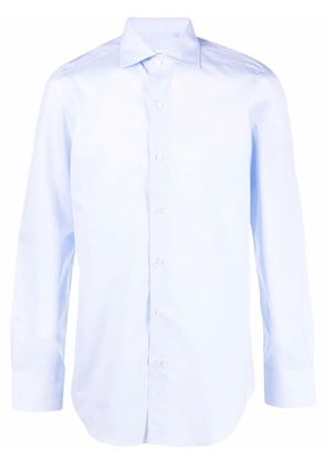 Finamore 1925 Napoli long-sleeve cotton shirt - Blue