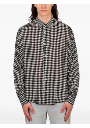 AMI Paris check-pattern shirt - Black