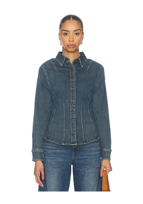 LEVI'S Long Sleeve Shaped Shirt in Blue. Size XS. Also in S, M, L, XL.
