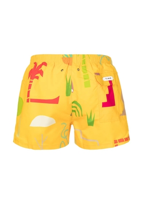 Timo Trunks Hawaii swim shorts - Yellow