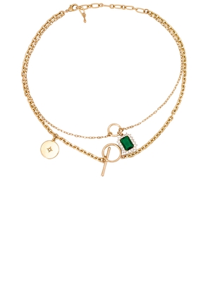 petit moments Tommy Necklace in Metallic Gold.