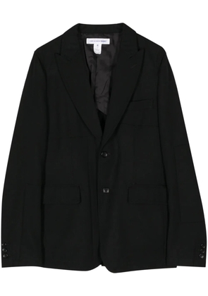 Comme Des Garçons Shirt single-breasted wool blazer - Black