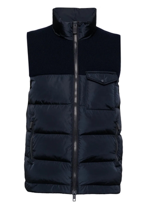 ASPESI knitted padded gilet - Blue
