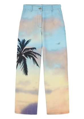 Palm Angels Sunrise Palm jeans - Blue