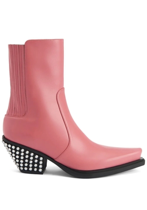Giuseppe Zanotti 75mm Yanhira crystal-embellished ankle boots - Pink