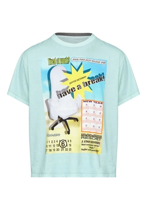 MM6 Maison Margiela crew-neck T-shirt - Blue