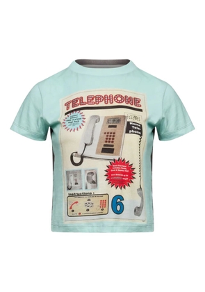 MM6 Maison Margiela roundneck graphic sweatshirt - Blue