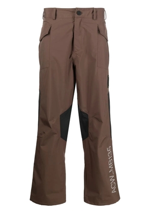 A-COLD-WALL* straight-leg cargo trousers - Brown