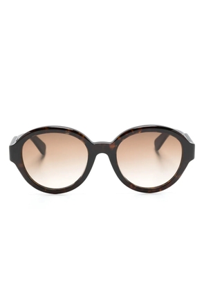 Chloé Eyewear tortoiseshell-effect round-frame sunglasses - Brown