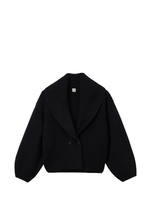 TOTEME shawl-lapel cardigan - Black