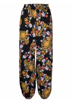Versace Jeans Couture Sun Flower Garland trousers - Black