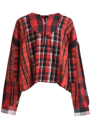 Readymade panelled shirt - Red
