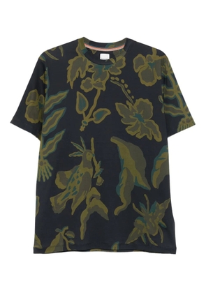 Paul Smith floral-bird print T-shirt - Blue