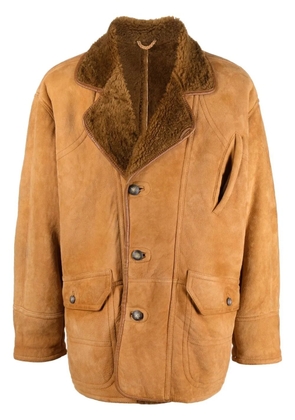 A.N.G.E.L.O. Vintage Cult 1980s shearling-lined leather jacket - Brown