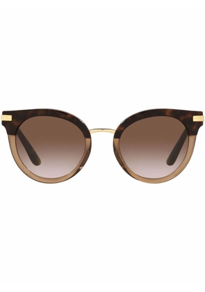 Dolce & Gabbana Eyewear cat-eye frame sunglasses - Brown