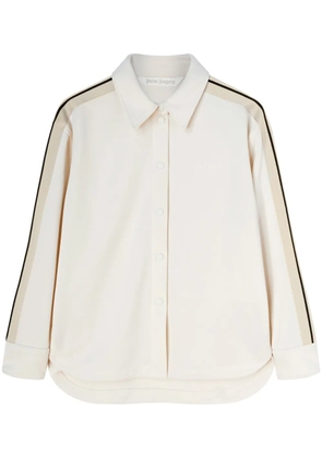 Palm Angels logo-embroidered track shirt - White